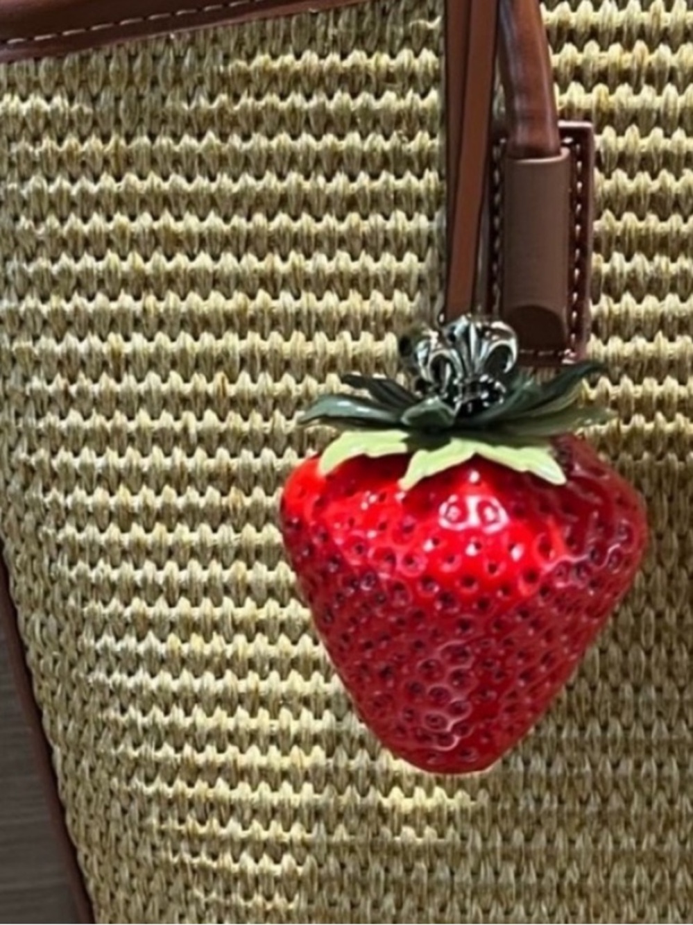 Tory Burch red strawberry charm - Picture 2 of 7
